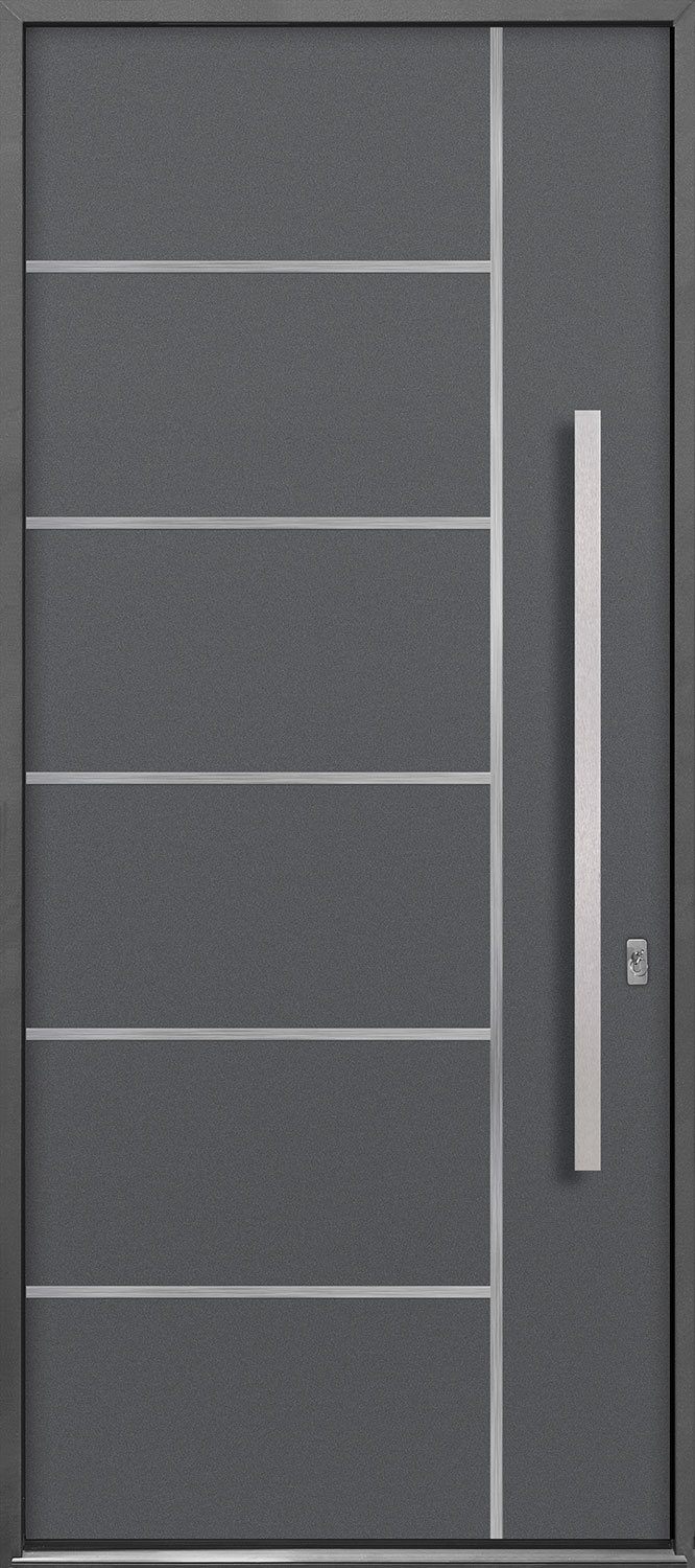 Aluminum Exterior Aluminum Clad Wood Front Door  - GD-ALU-B1 