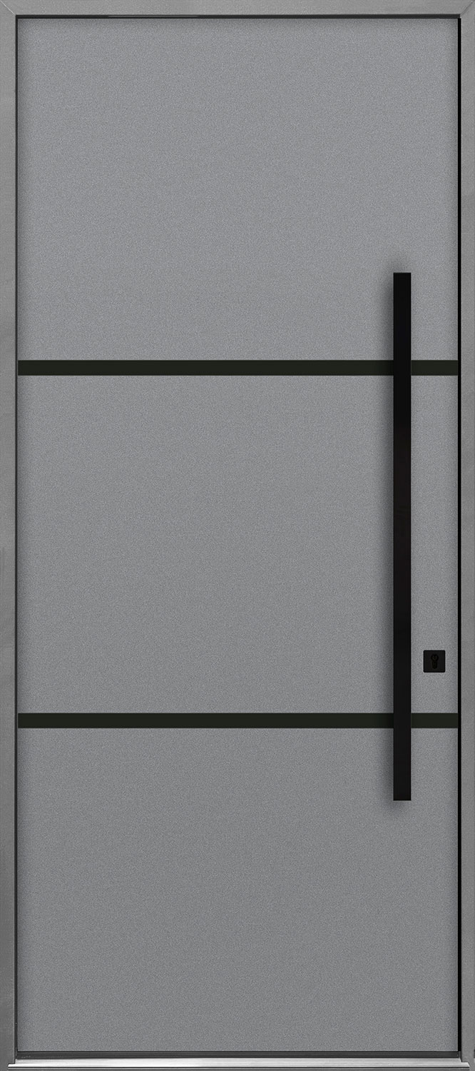 Aluminum Exterior Aluminum Clad Wood Front Door  - GD-ALU-B4B 