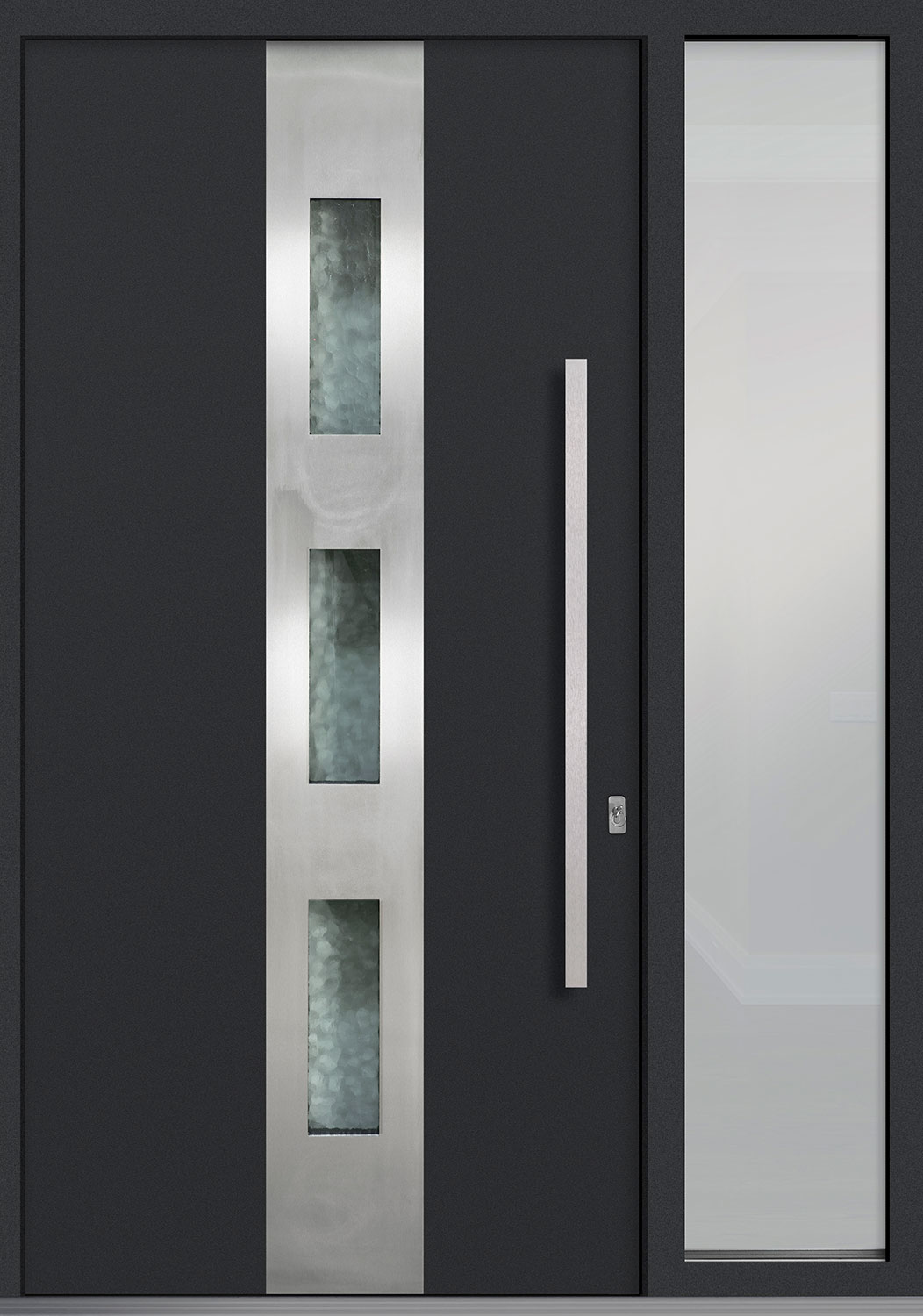 Aluminum Exterior Aluminum Clad Wood Front Door  - GD-ALU-C2 1SL