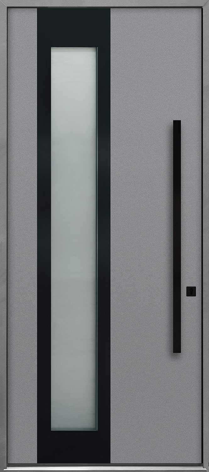 Aluminum Exterior Aluminum Clad Wood Front Door  - GD-ALU-F5B 