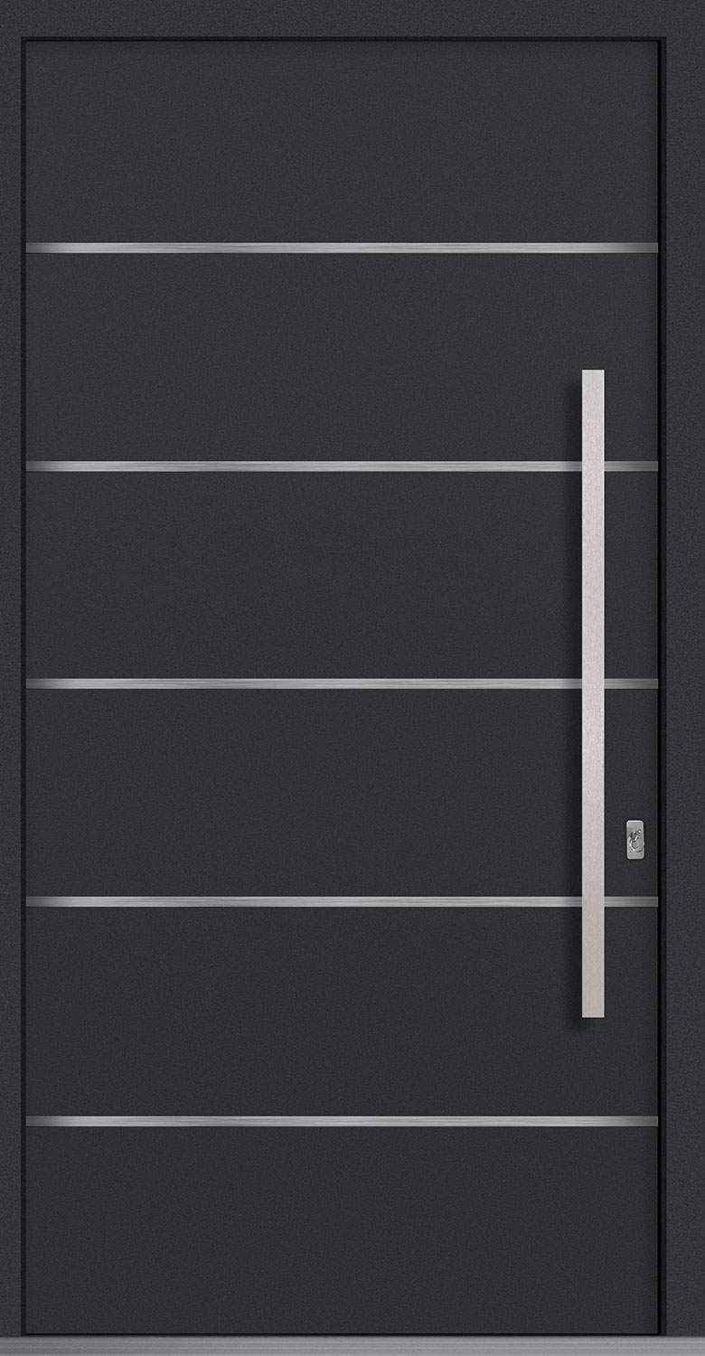 Aluminum Exterior Aluminum Clad Wood Front Door  - GD-PVT-ALU-B3
