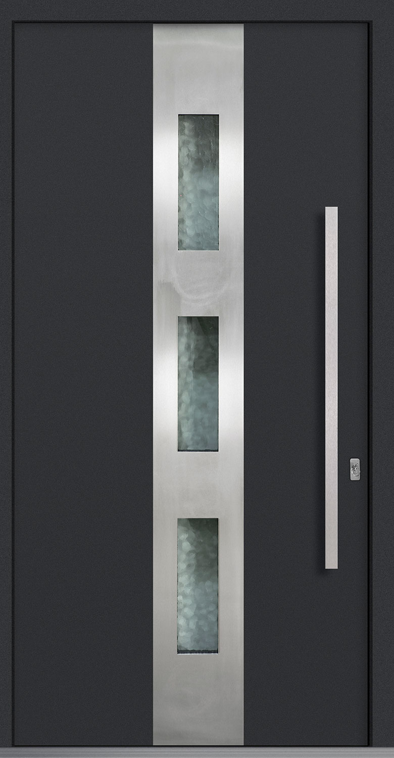 Aluminum Exterior Aluminum Clad Wood Front Door  - GD-PVT-ALU-C2