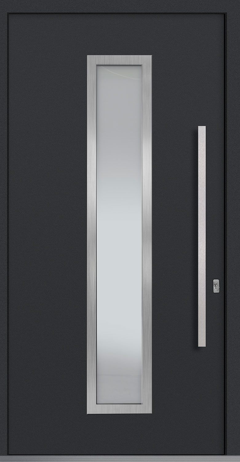 Aluminum Exterior Aluminum Clad Wood Front Door  - GD-PVT-ALU-E4