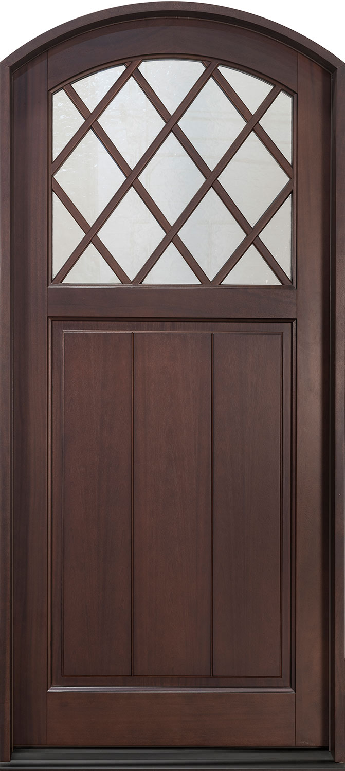 Classic Mahogany Wood Front Door  - GD-112PW CST