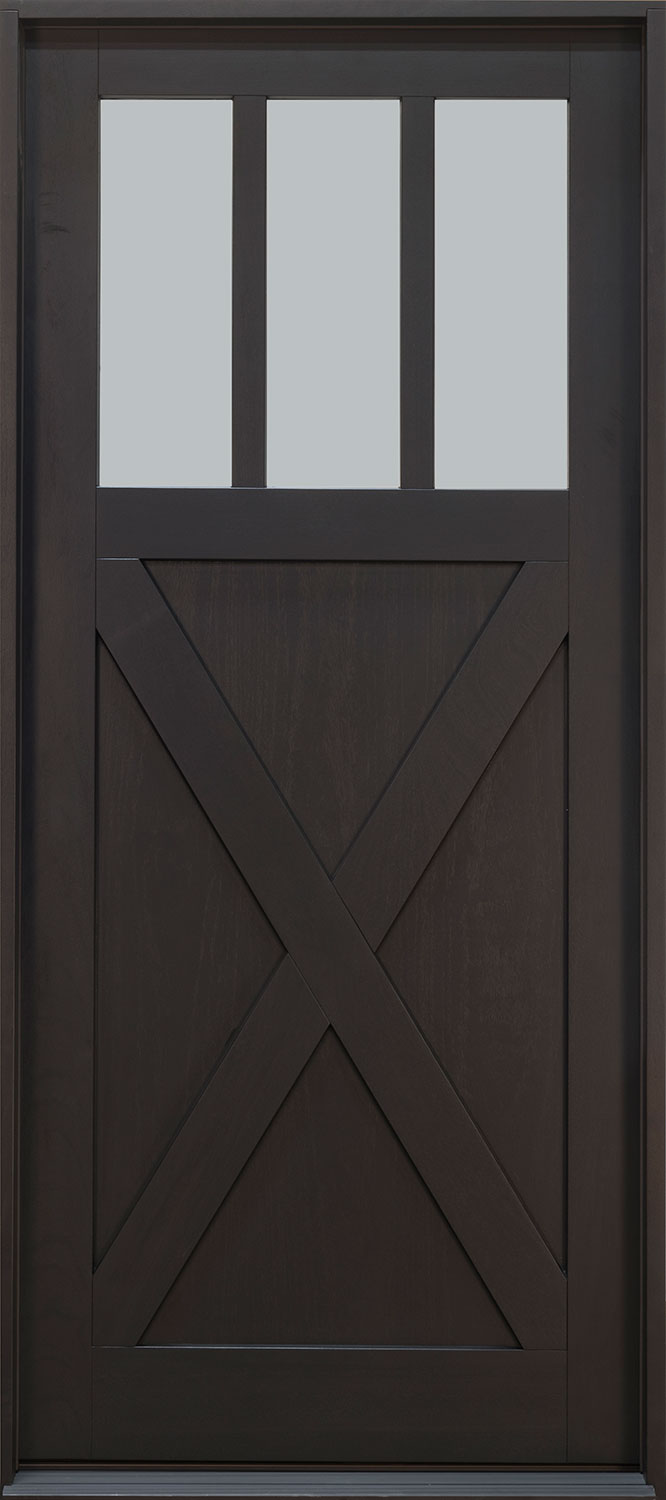 Classic Mahogany Wood Front Door  - GD-114PW CST