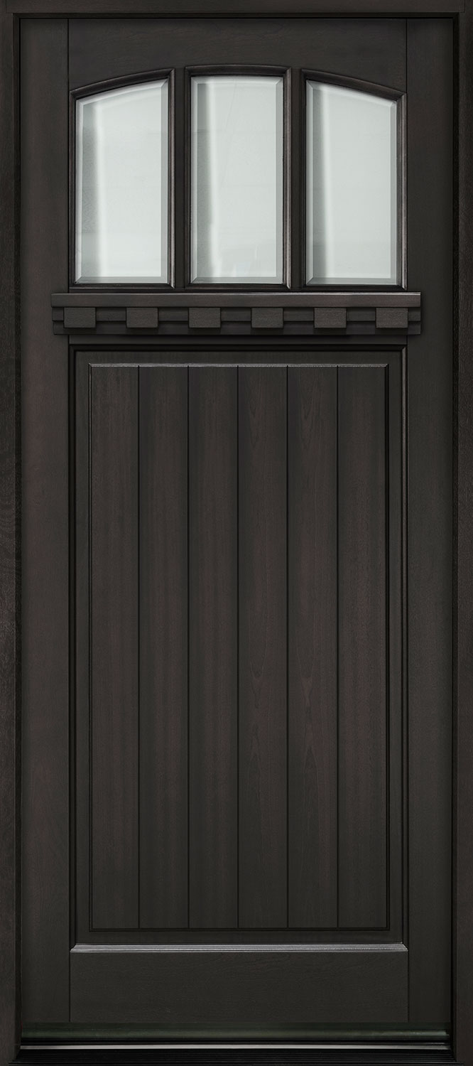 Craftsman Mahogany Wood Front Door  - GD-211PW-DS CST