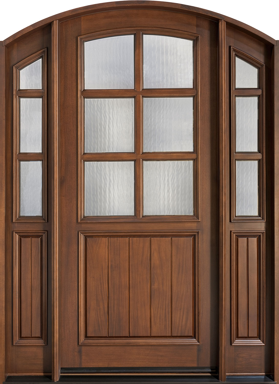 Classic Cherry Wood Front Door  - GD-652 2SL CST