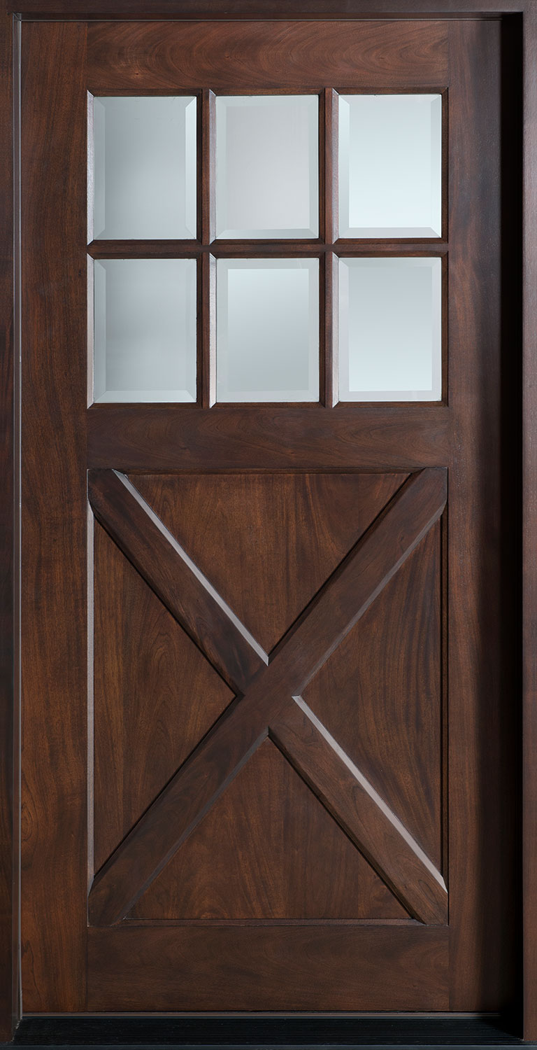 Classic Mahogany Wood Front Door  - GD-758S CST