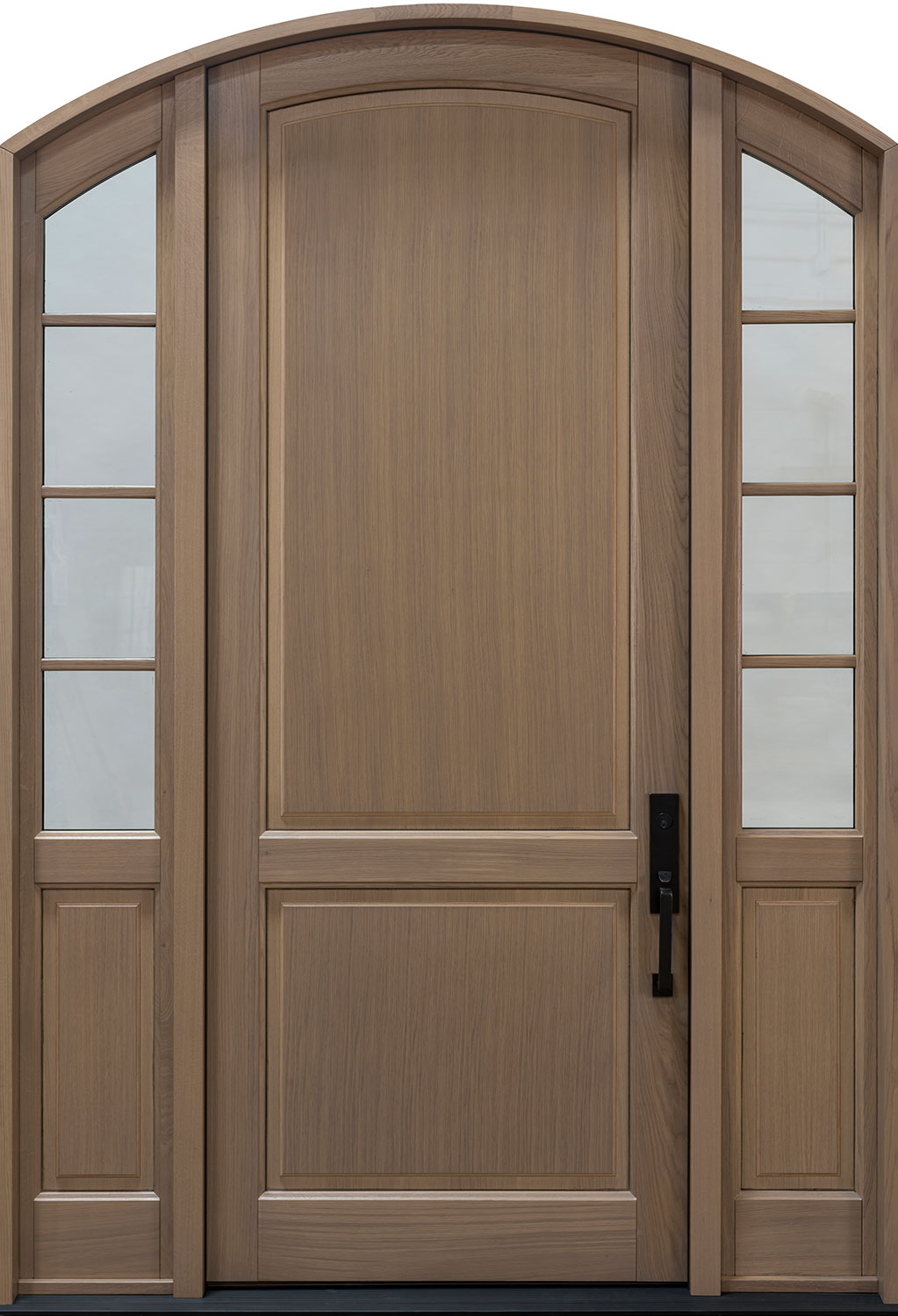 Classic Oak Wood Front Door  - GD-802PW 2SL CST