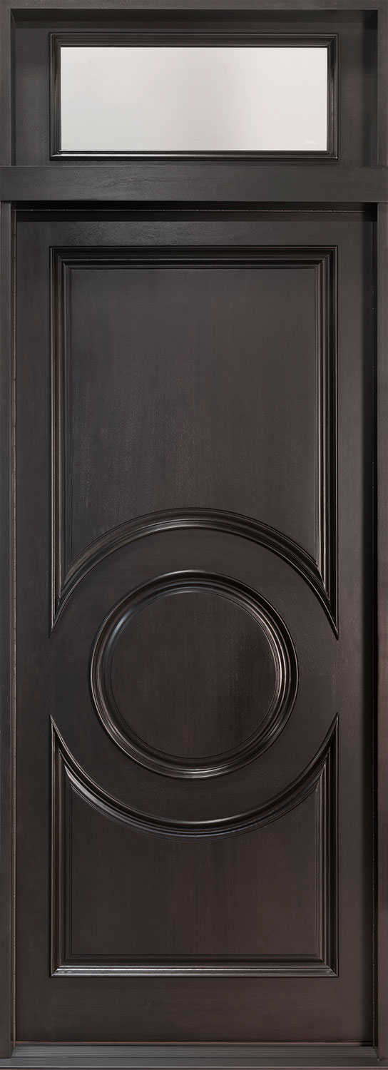 Classic Mahogany Wood Front Door  - GD-875W TR CST