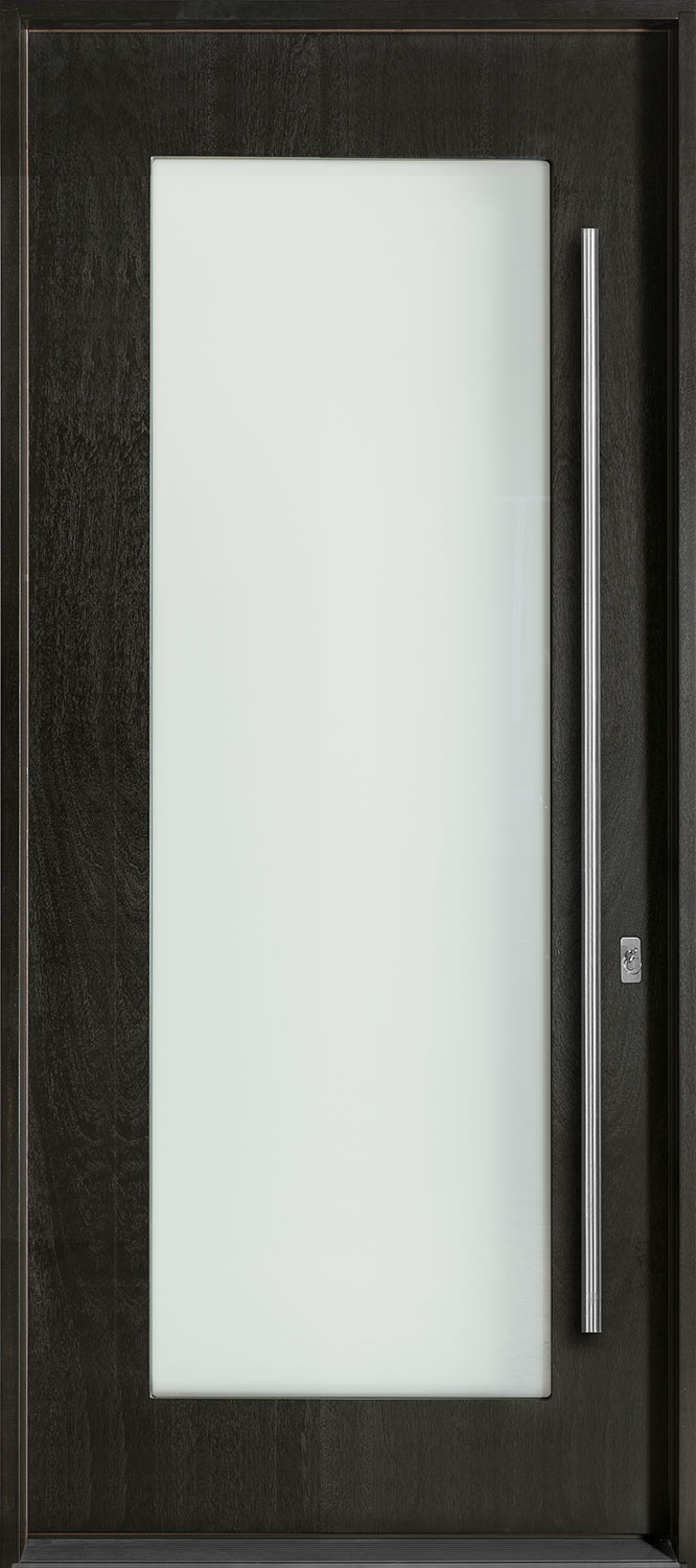 Modern Euro Collection Mahogany Wood Veneer Wood Front Door  - GD-EMD-001W CST