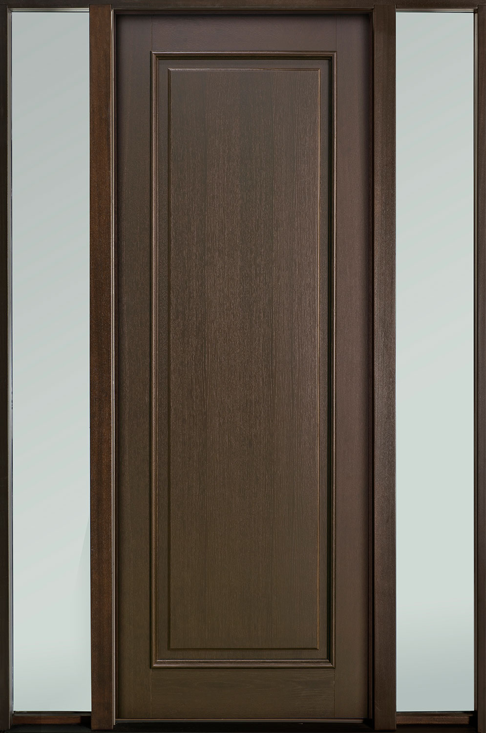 Classic Mahogany Wood Front Door  - GD-001PT 2SL-F