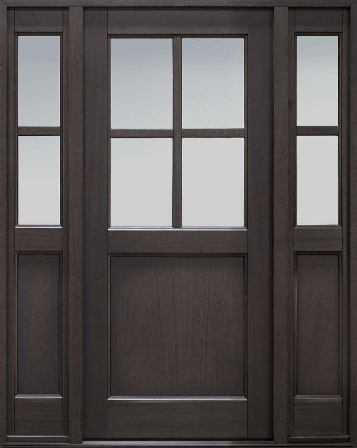 Classic Mahogany Wood Front Door  - GD-004PS 2SL