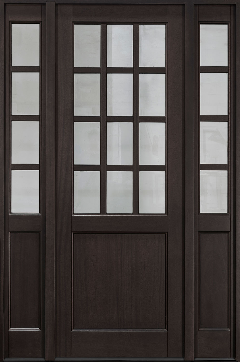 Classic Mahogany Wood Front Door  - GD-012PT 2SL