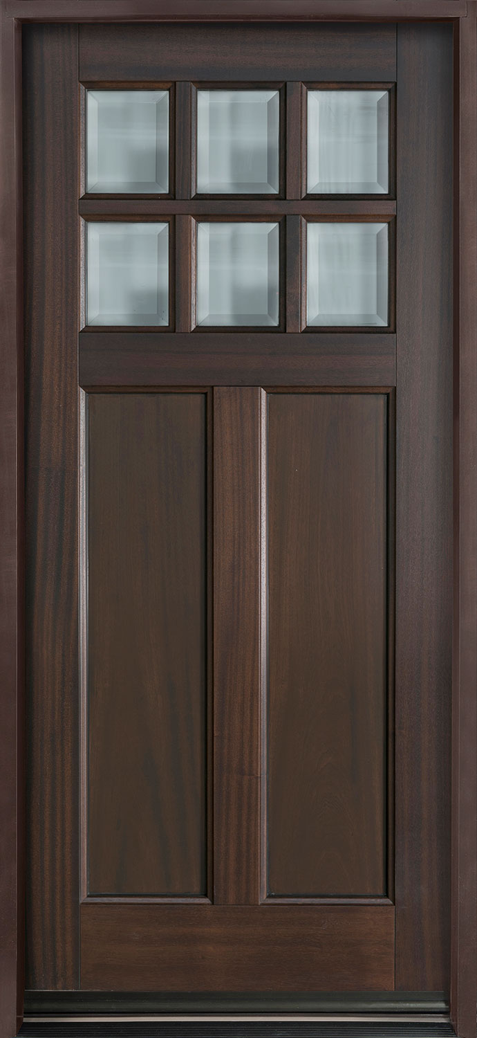 Classic Mahogany Wood Front Door  - GD-112PS