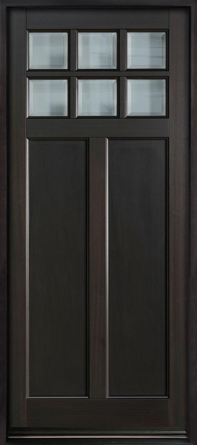 Classic Mahogany Wood Front Door  - GD-112PW