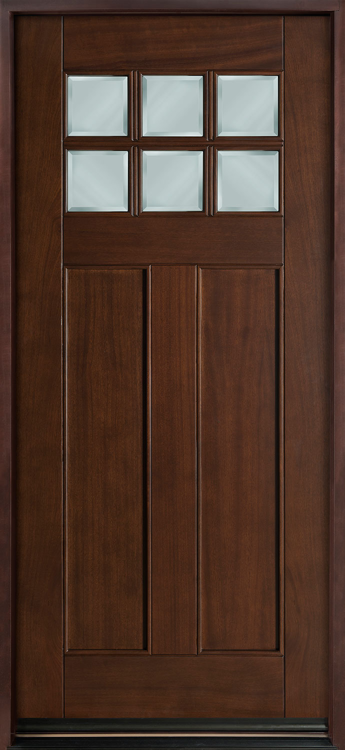Classic Mahogany Wood Front Door  - GD-112