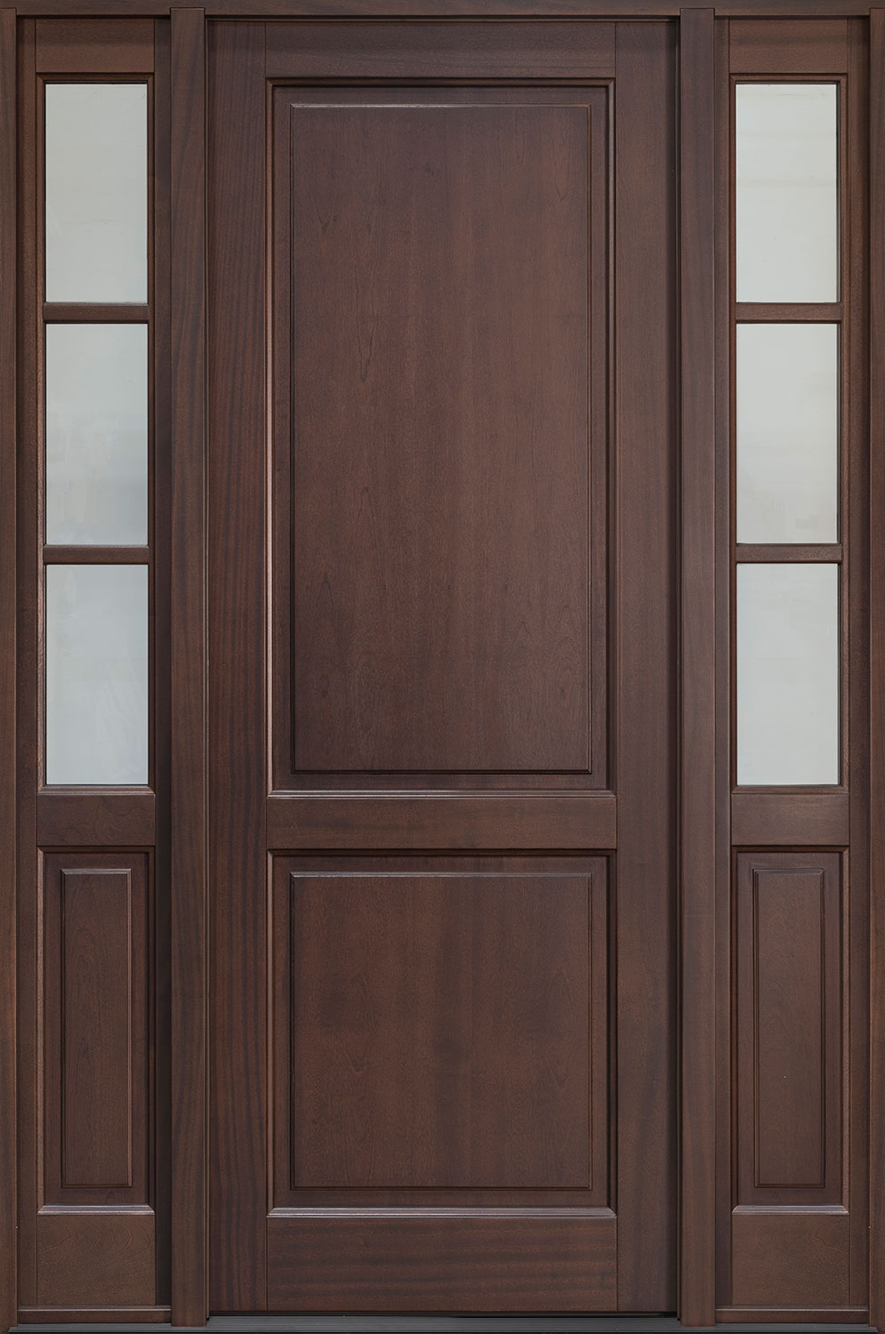 Classic Mahogany Wood Front Door  - GD-202PT 2SL