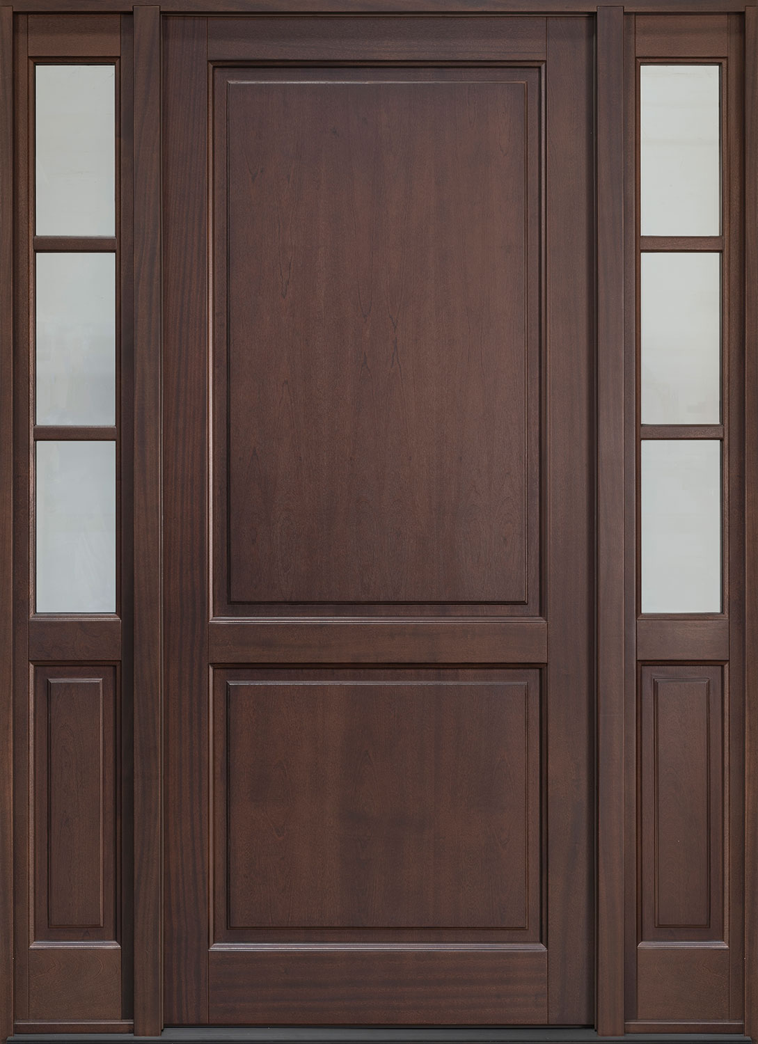 Classic Mahogany Wood Front Door  - GD-202PW 2SL