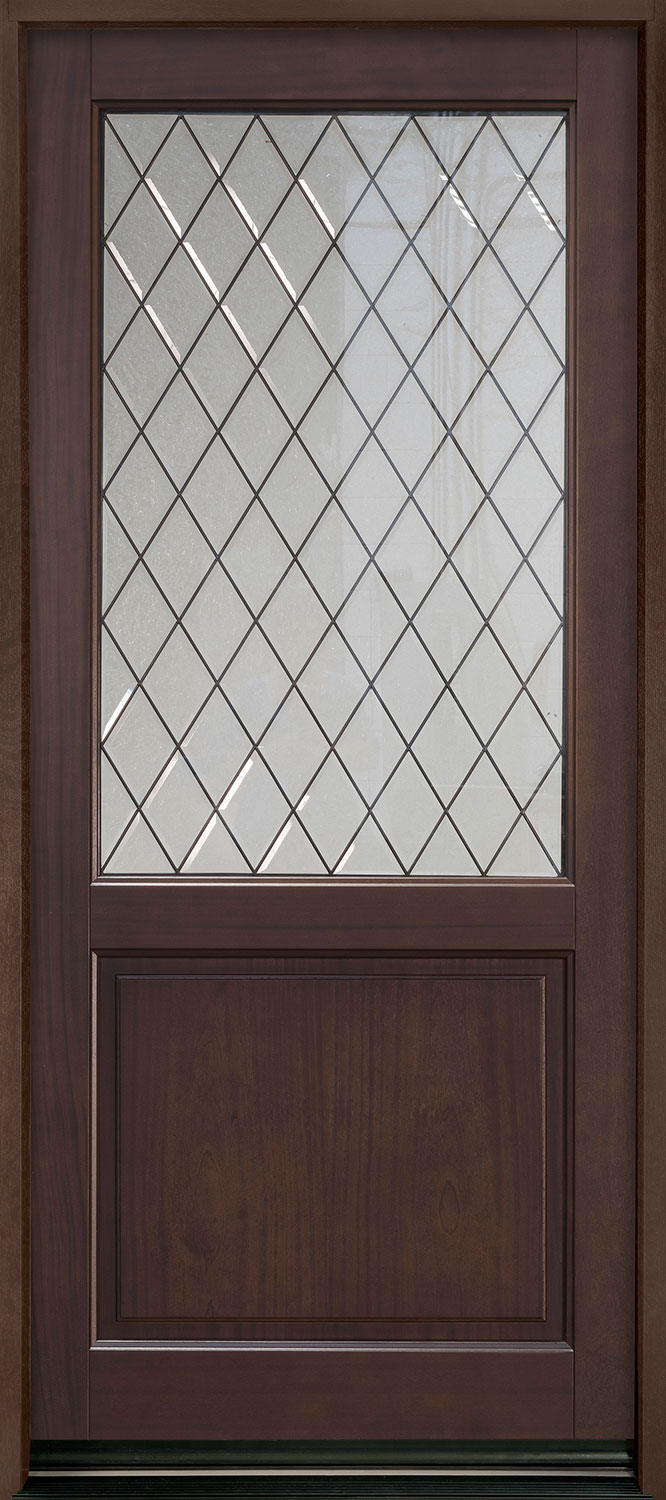 Classic Mahogany Wood Front Door  - GD-203PWDG