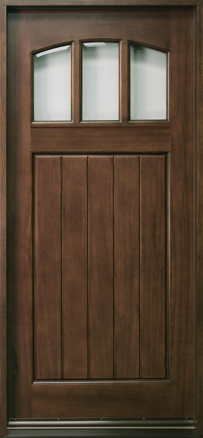 Craftsman Mahogany Wood Front Door  - GD-211