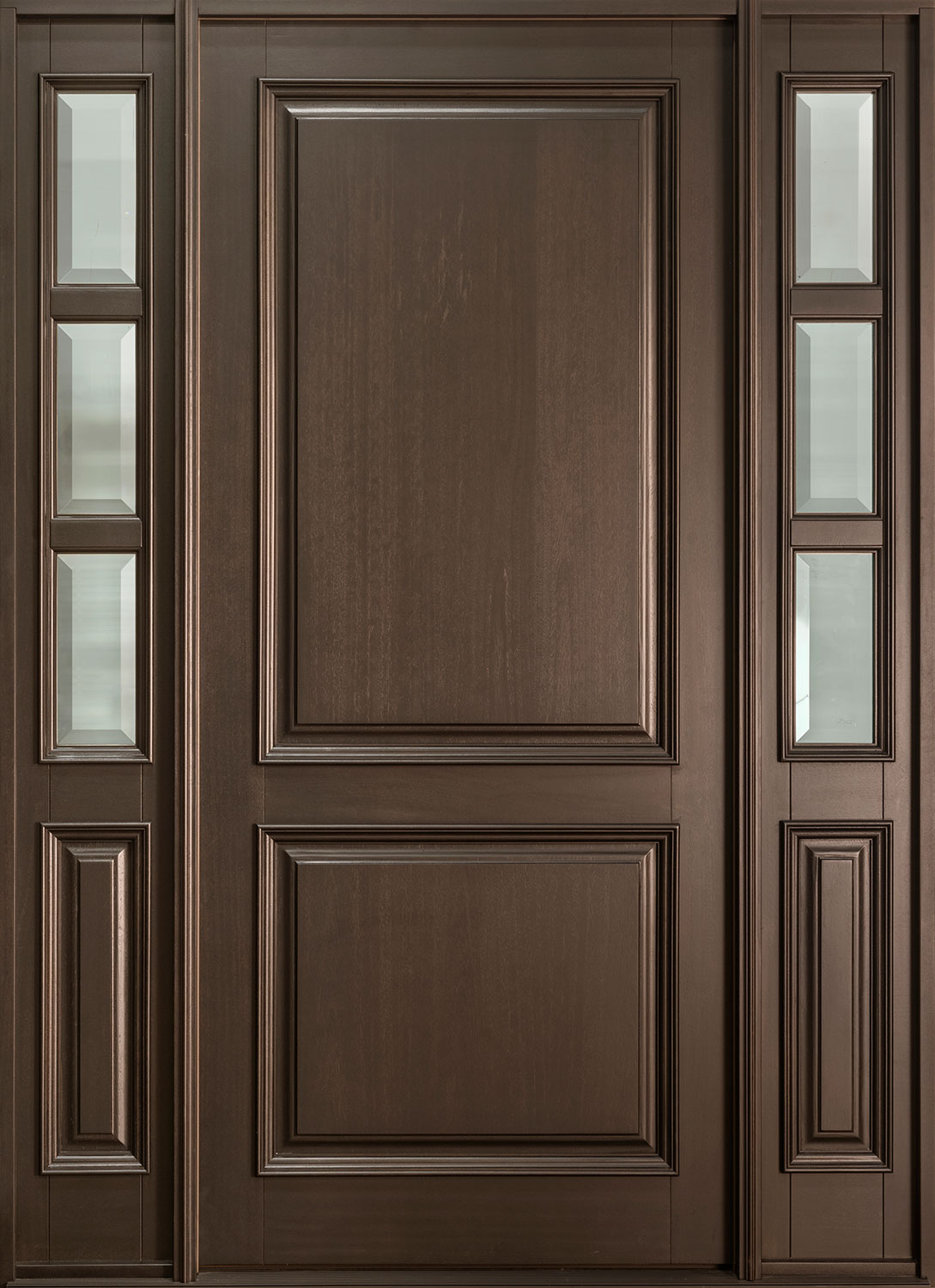 Classic Mahogany Wood Front Door  - GD-301PW 2SL