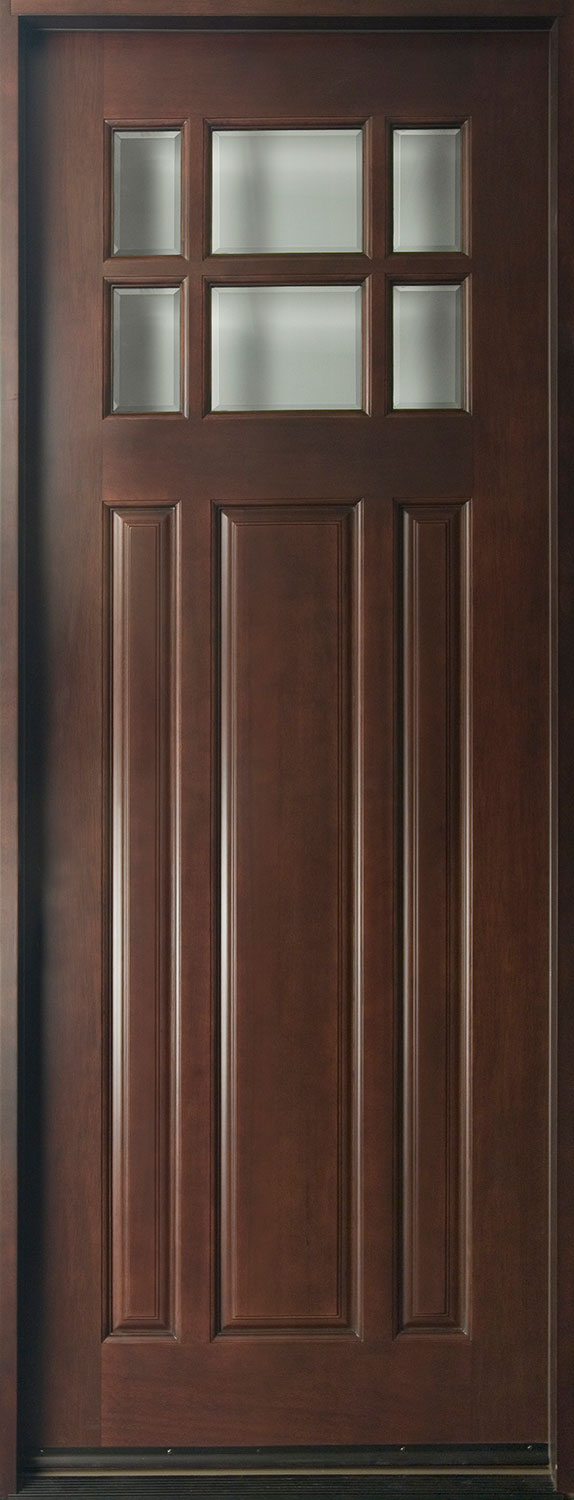 Classic Mahogany Wood Front Door  - GD-311T CST 