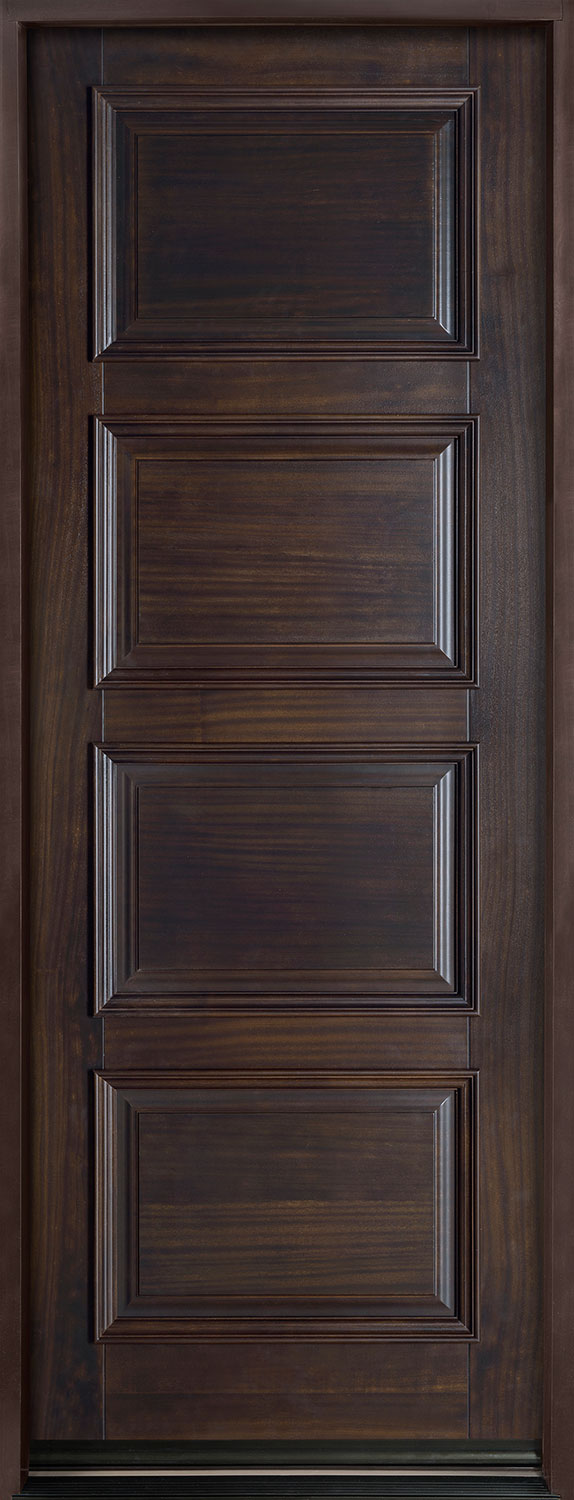 Classic Mahogany Wood Front Door  - GD-4000PT