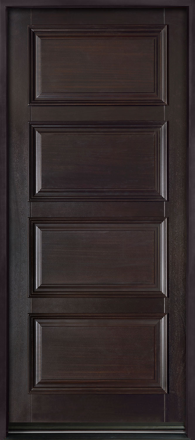 Classic Mahogany Wood Front Door  - GD-4000PW