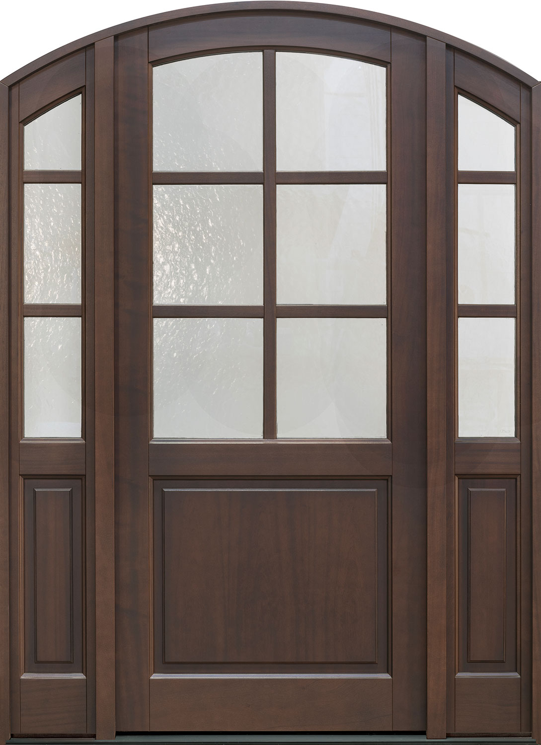 Classic Mahogany Wood Front Door  - GD-651PW 2SL