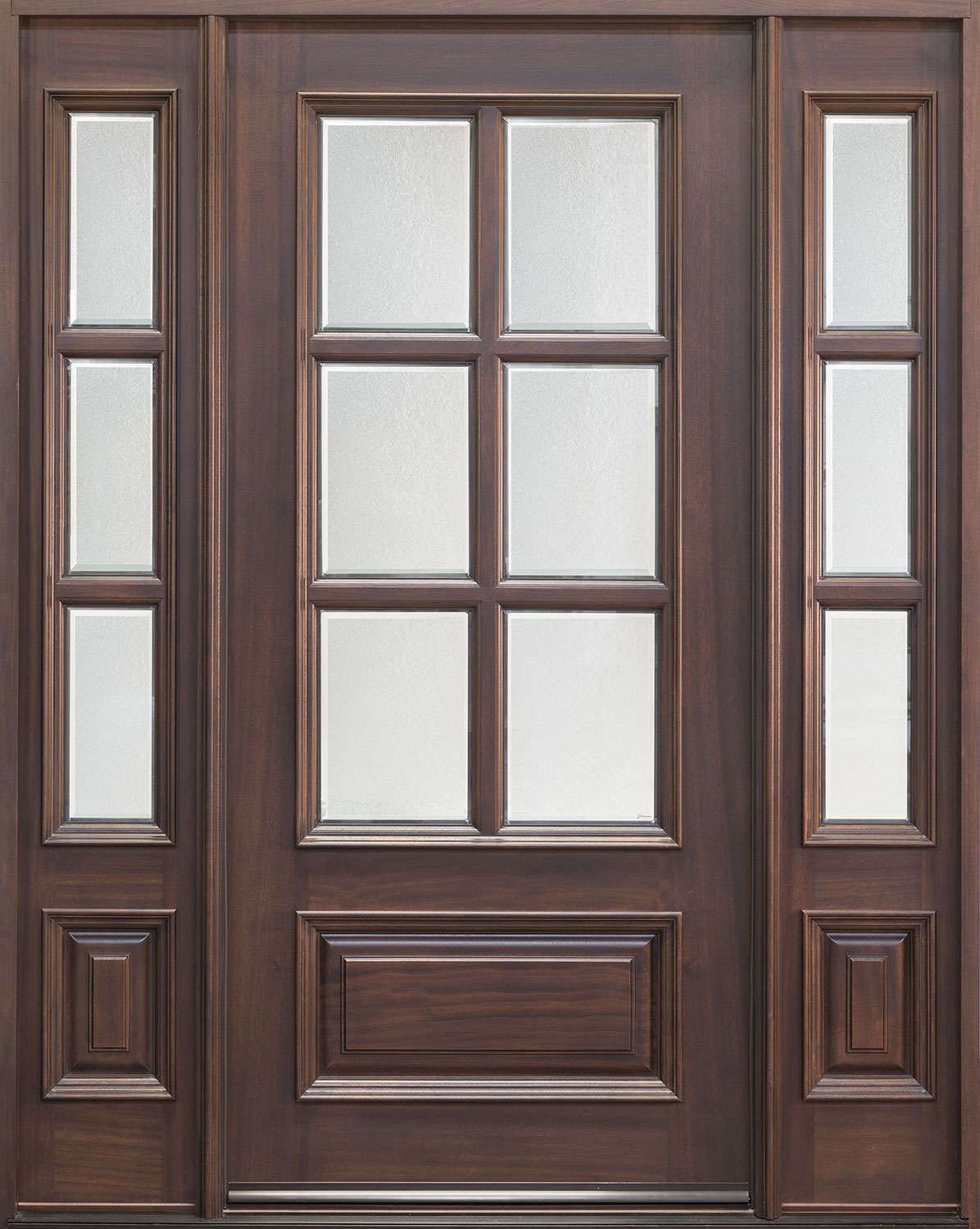 Classic Mahogany Wood Front Door  - GD-655 2SL