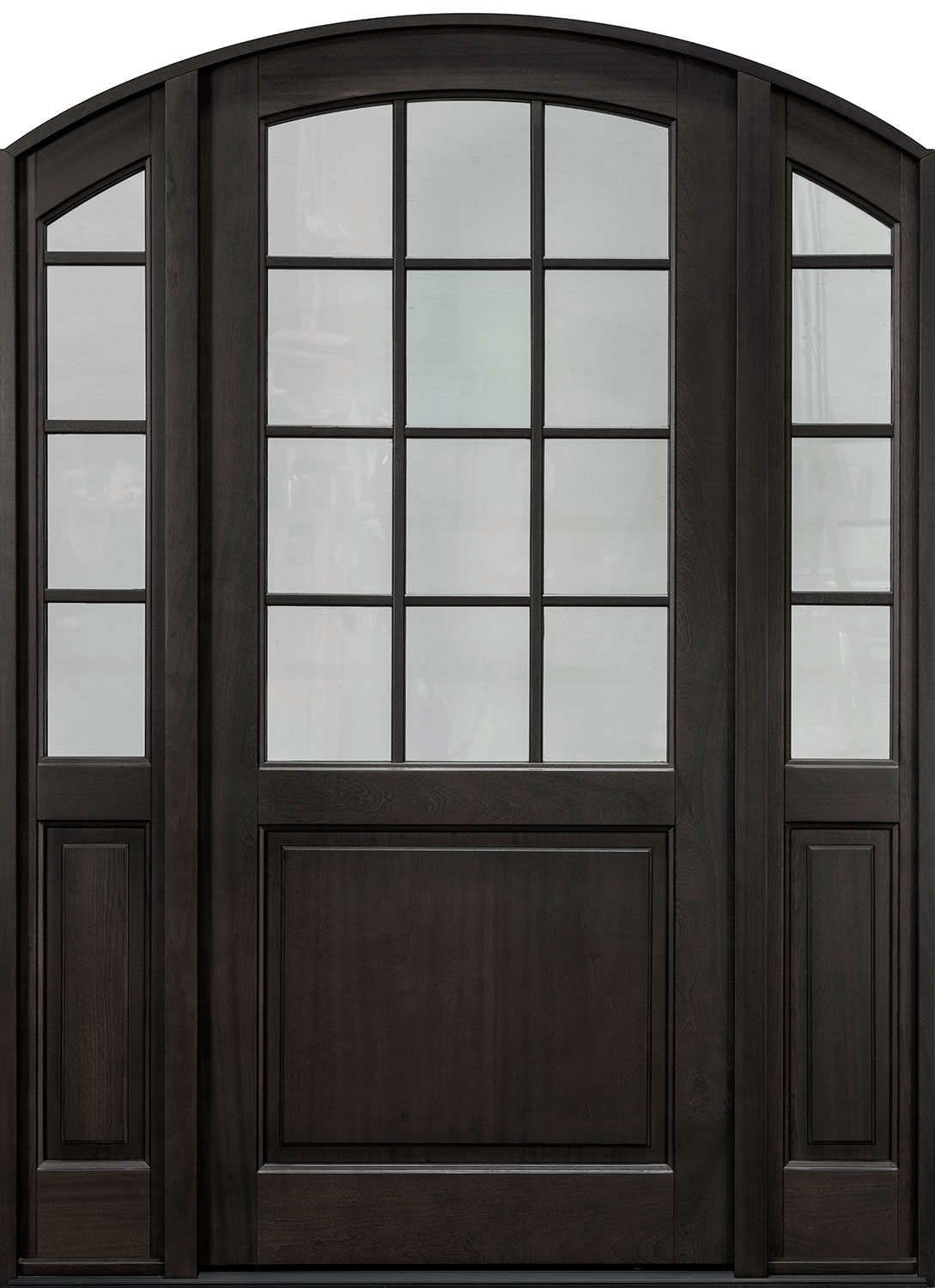Classic Mahogany Wood Front Door  - GD-801PW 2SL