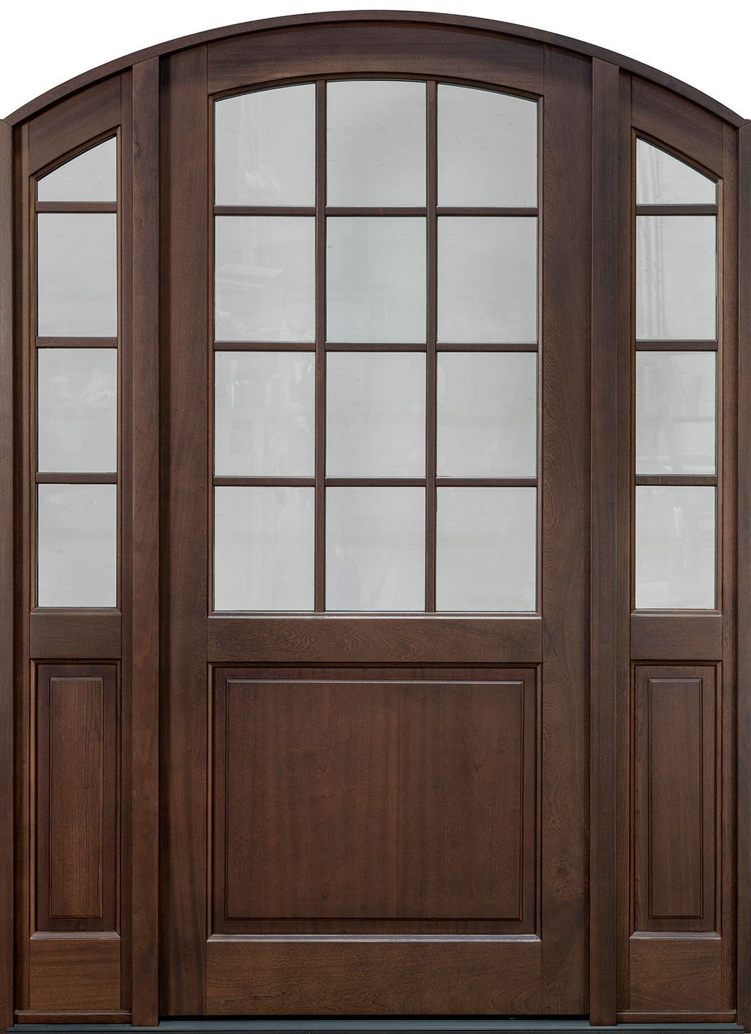 Classic Mahogany Wood Front Door  - GD-801PW 2SL